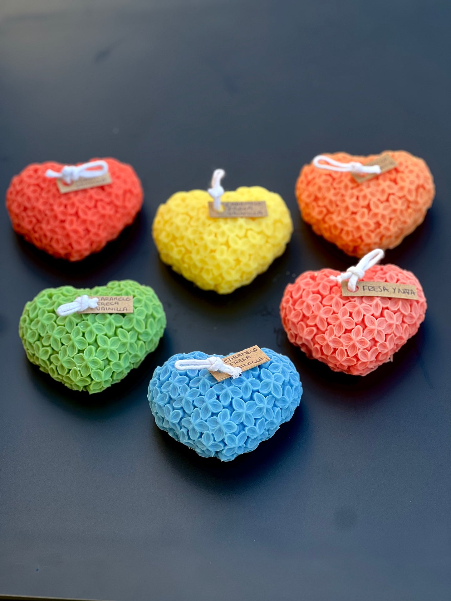 Corazón de flores