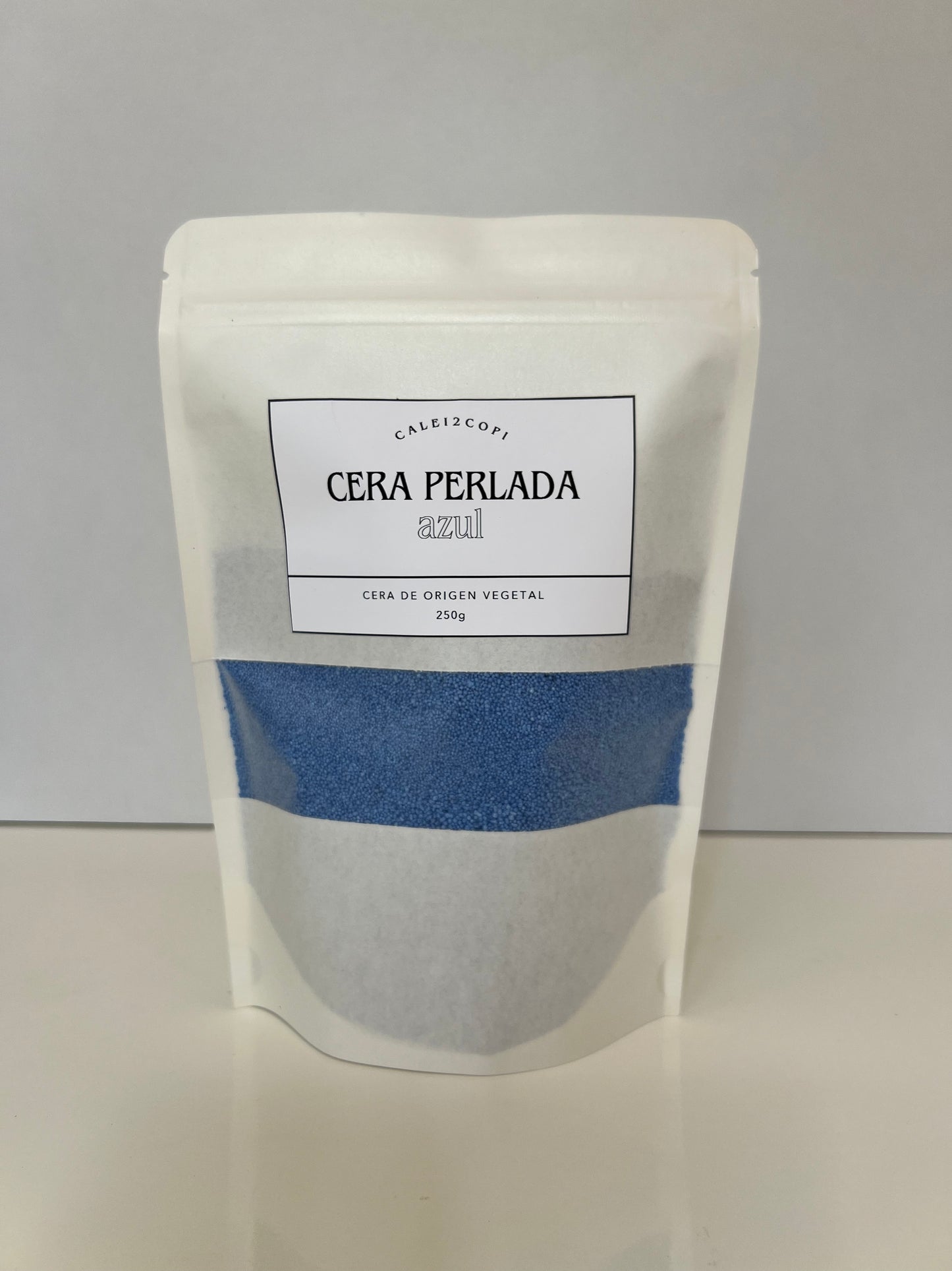Cera perlada azul - 250g