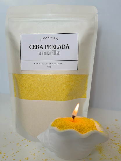 Cera perlada amarilla - 250g